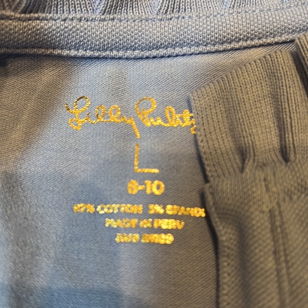 Lilly pulitzer girls Therry polo in blue hyacint size medium (6-7) NWT - Picture 10 of 10